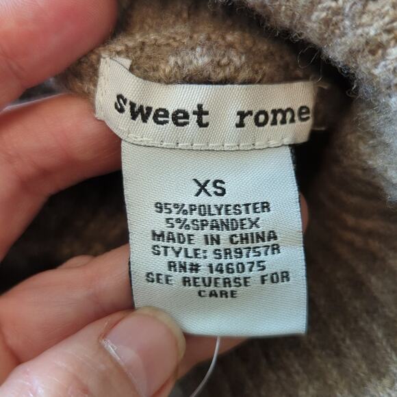 NWT Sweet Romeo Turtleneck Sweater, XS - Picture 6 of 6